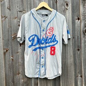 Star Wars Gray Tee with Blue and Red Droid Design